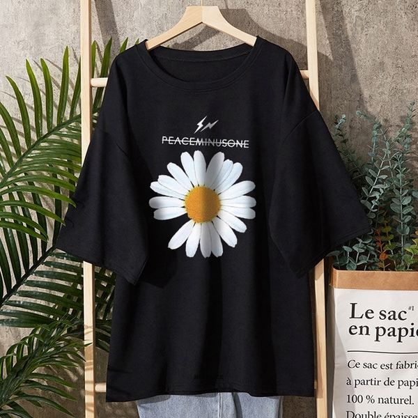 women's plus size tshirt 6xl 150kg women floral t shirt short sleeve o neck black white gray color large oversized tees 230705
women's plus size tshirt 6xl 150kg women floral t shirt short sleeve o neck black white gray color large oversized tees 230705