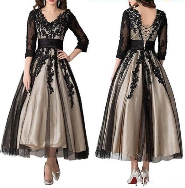 2020 elegant mother of the bride dresses 34 long sleeves ankle length v neck lace appliques wedding party dresses evening gowns8277686, Black;red
2020 elegant mother of the bride dresses 34 long sleeves ankle length v neck lace appliques wedding party dresses evening gowns8277686, Black;red