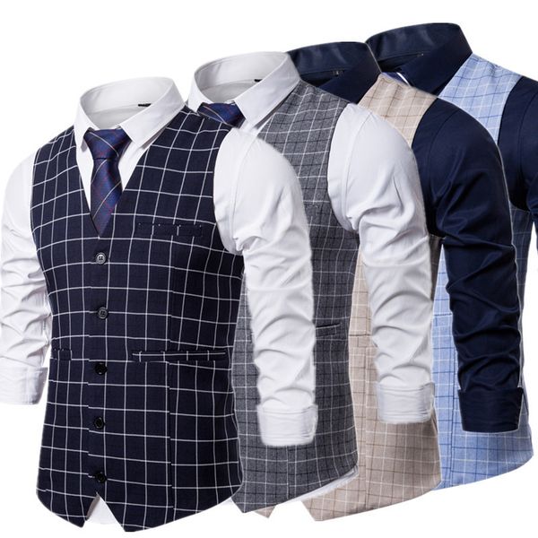 men's vests plaid striped vest men business wedding party dress fashion european style formal casual clothing homme size 3xl-s 230704, Black;white
men's vests plaid striped vest men business wedding party dress fashion european style formal casual clothing homme size 3xl-s 230704, Black;white