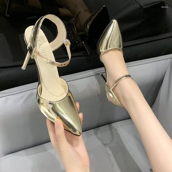 dress shoes ol office lady women high heels silver woman wedding pointed toe ankle buckle pumps gold, Black
dress shoes ol office lady women high heels silver woman wedding pointed toe ankle buckle pumps gold, Black
