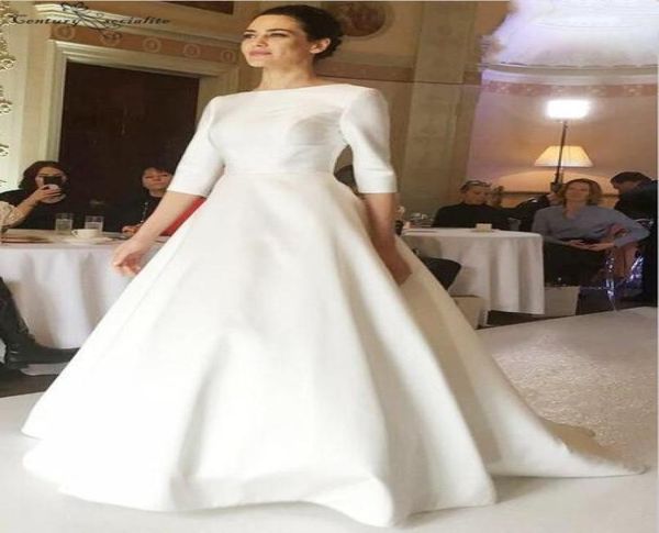 satin wedding dresses 2019 simple aline 34 long sleeves button back sweep train ivory bridal gowns plus size vestido de noiva9068574, White
satin wedding dresses 2019 simple aline 34 long sleeves button back sweep train ivory bridal gowns plus size vestido de noiva9068574, White