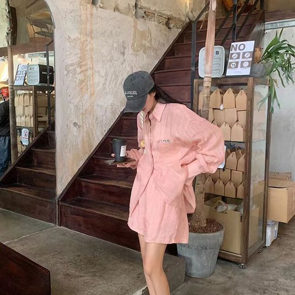 new summer pink casual set embroidery classic original letter color super soft silk fabric elastic waist shorts fashion sports for women, White
new summer pink casual set embroidery classic original letter color super soft silk fabric elastic waist shorts fashion sports for women, White