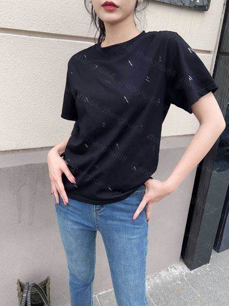 23ss womens designer clothing tee womens t-shirt round neck pure cotton new letter logo drill casual short sleeve t-shirt womens clothes a1, White
23ss womens designer clothing tee womens t-shirt round neck pure cotton new letter logo drill casual short sleeve t-shirt womens clothes a1, White