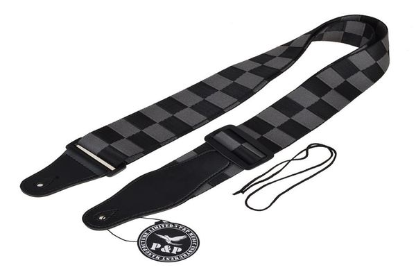 acoustic electric guitar strap woven black gray checkerboard nylon leather ends1973490
acoustic electric guitar strap woven black gray checkerboard nylon leather ends1973490