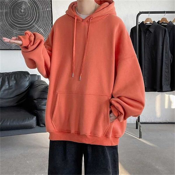 men's hoodies autumn korean version of the solid color sweater trend wild hooded thick coat loose long-sleeved 3fq5, Black
men's hoodies autumn korean version of the solid color sweater trend wild hooded thick coat loose long-sleeved 3fq5, Black