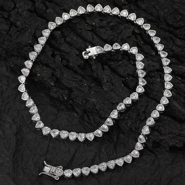 hip hop heart shaped tennis chain necklace couple folding fashion copper implaid iced out cubic zircon chain choker cz stone necklaces for m, Black
hip hop heart shaped tennis chain necklace couple folding fashion copper implaid iced out cubic zircon chain choker cz stone necklaces for m, Black