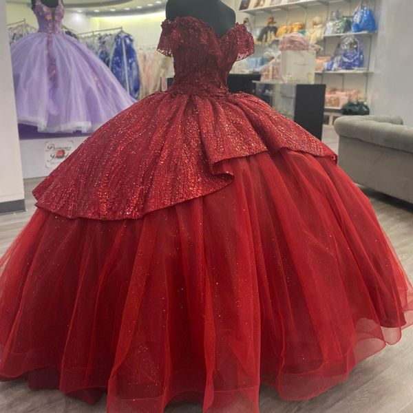 burgundy ball gown quinceanera dresses sequined prom graduation gowns lace up princess sweet 16 dress vestidos de 15 anos, Blue;red
burgundy ball gown quinceanera dresses sequined prom graduation gowns lace up princess sweet 16 dress vestidos de 15 anos, Blue;red