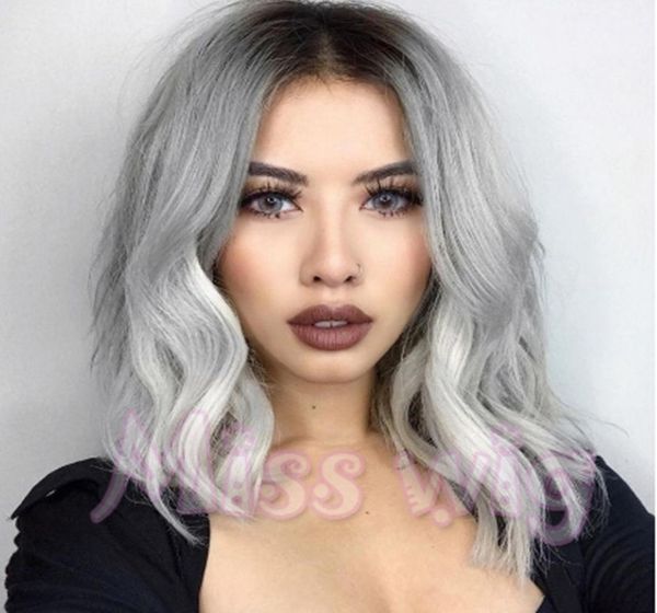 short curly wig grey hair natural color bob straight girls fashion black and gray hair slightly curled7151717
short curly wig grey hair natural color bob straight girls fashion black and gray hair slightly curled7151717