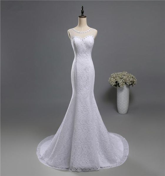 scoop neck lace mermaid wedding dress with sweep train 2019 lace up bridal gown white ivory8432181
scoop neck lace mermaid wedding dress with sweep train 2019 lace up bridal gown white ivory8432181