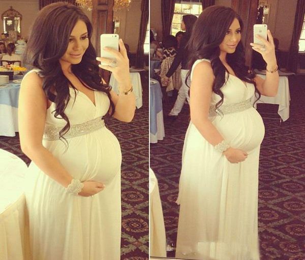 2019 maternity wedding dresses pregnant v neck sleeveless beaded empire high waist chiffon long bridal gowns custom size8289688, White
2019 maternity wedding dresses pregnant v neck sleeveless beaded empire high waist chiffon long bridal gowns custom size8289688, White