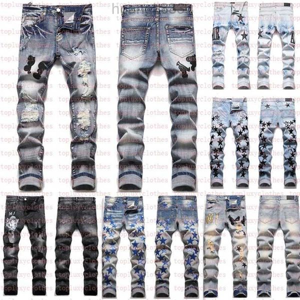jeans men's european jean broken hombre letter star designers men embroidery patchwork ripped for trend brand motorcycle pant fashion s, Blue
jeans men's european jean broken hombre letter star designers men embroidery patchwork ripped for trend brand motorcycle pant fashion s, Blue