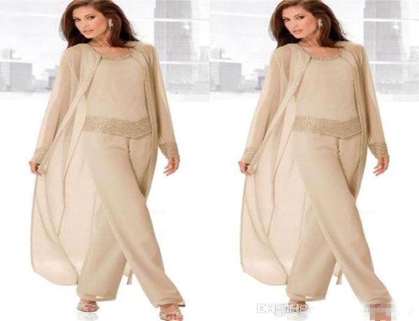 champagne three piece mother of the bride pant suits with long jackets long sleeves beaded chiffon mother plus size wedding guest 9494291, Black;red
champagne three piece mother of the bride pant suits with long jackets long sleeves beaded chiffon mother plus size wedding guest 9494291, Black;red