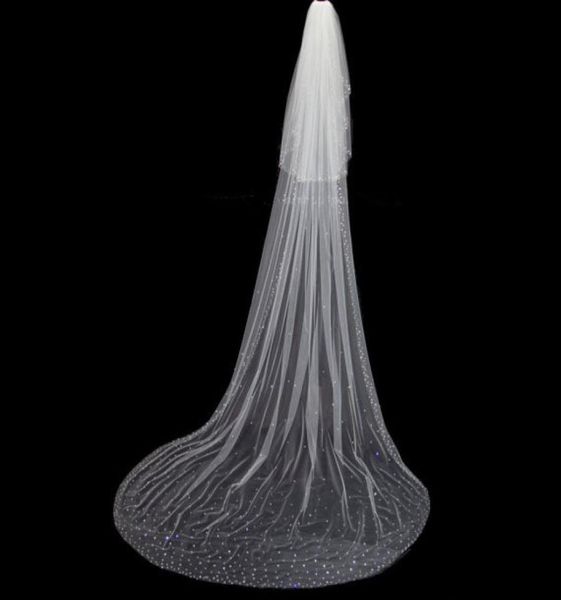 two layer white ivory wedding veil crystal cathedrarl length bridal veils with comb rhinestones edge6578446, Black
two layer white ivory wedding veil crystal cathedrarl length bridal veils with comb rhinestones edge6578446, Black