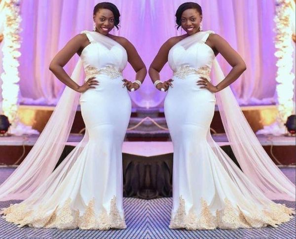 south african mermaid wedding dresses 2019 new plus size one shoulder bridal gowns champagne lace appliques dubai arabic wedding d3019285, White
south african mermaid wedding dresses 2019 new plus size one shoulder bridal gowns champagne lace appliques dubai arabic wedding d3019285, White