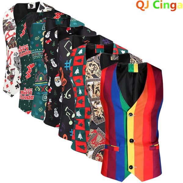 men's vests fashion print sleeveless tank coat for men's single breasted v-collar waistcoat available in 23 colors for men christm, Black;white
men's vests fashion print sleeveless tank coat for men's single breasted v-collar waistcoat available in 23 colors for men christm, Black;white