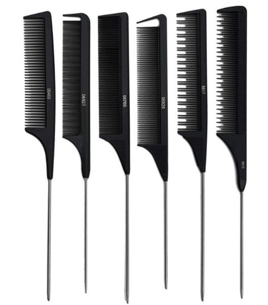 professional heat resistant salon black metal pin tail antistatic comb cutting comb hair brushes hair care j27127239418, Silver
professional heat resistant salon black metal pin tail antistatic comb cutting comb hair brushes hair care j27127239418, Silver