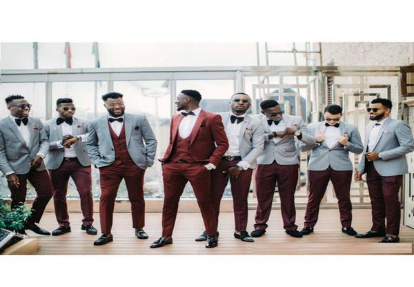 african gray groom tuxedos groomsmen man suit wedding men039s blazer suits formal for business prom jacketpantsvest3042481, Black;gray
african gray groom tuxedos groomsmen man suit wedding men039s blazer suits formal for business prom jacketpantsvest3042481, Black;gray