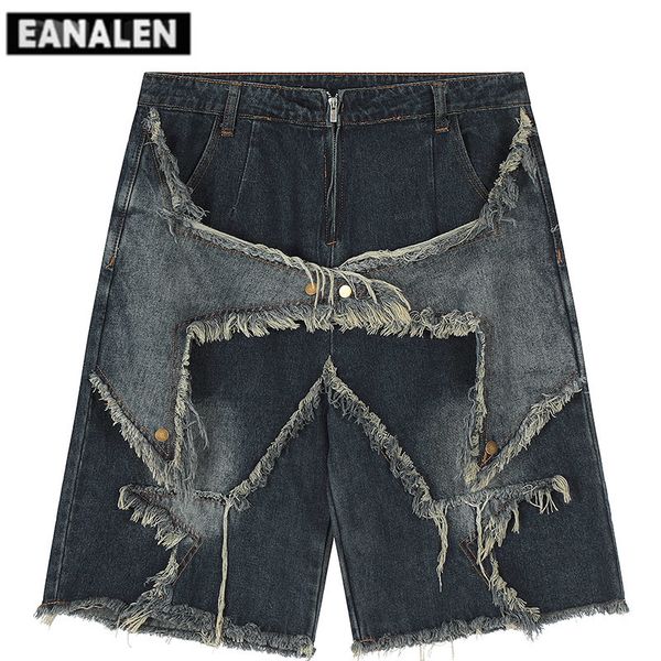 men's shorts harajuku vintage functional embroidered star pattern denim shorts men's oversized sunny bermuda casual shorts college, White;black
men's shorts harajuku vintage functional embroidered star pattern denim shorts men's oversized sunny bermuda casual shorts college, White;black