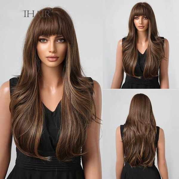 synthetic wigs easihair long brown synthetic wigs blonde highlights natural wavy hairs for women with bangs daily cosplay heat resistant 230, Black
synthetic wigs easihair long brown synthetic wigs blonde highlights natural wavy hairs for women with bangs daily cosplay heat resistant 230, Black