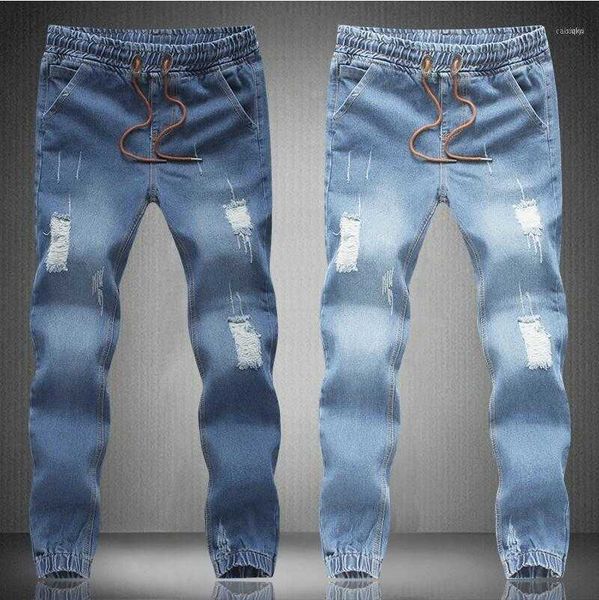 men's jeans p99classic mens joggers light blue biker denim pants male elastic waist drawstring trend slim fit men casual pant1
men's jeans p99classic mens joggers light blue biker denim pants male elastic waist drawstring trend slim fit men casual pant1