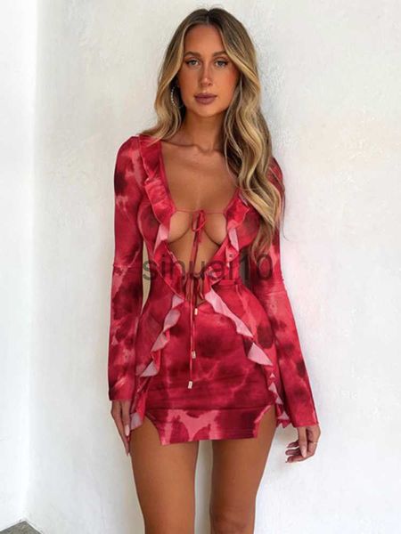 casual dresses summer print mini dress mesh see though ruffle bodycon dress fashion bandage long sleeve club party beach outfits 2023 j23070, Black;gray
casual dresses summer print mini dress mesh see though ruffle bodycon dress fashion bandage long sleeve club party beach outfits 2023 j23070, Black;gray