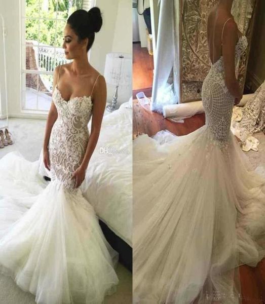 2020 mermaid backless wedding dresses spaghetti neck lace applique sleeveless saudi arabic bridal gowns beads sweep train wed1325333, White
2020 mermaid backless wedding dresses spaghetti neck lace applique sleeveless saudi arabic bridal gowns beads sweep train wed1325333, White