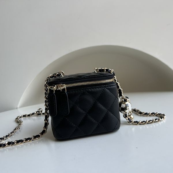 23 designer vanity case lambskin makeup bag lambskin chain bag 11cm luxury shoulder bag high imitation crossbody bag
23 designer vanity case lambskin makeup bag lambskin chain bag 11cm luxury shoulder bag high imitation crossbody bag