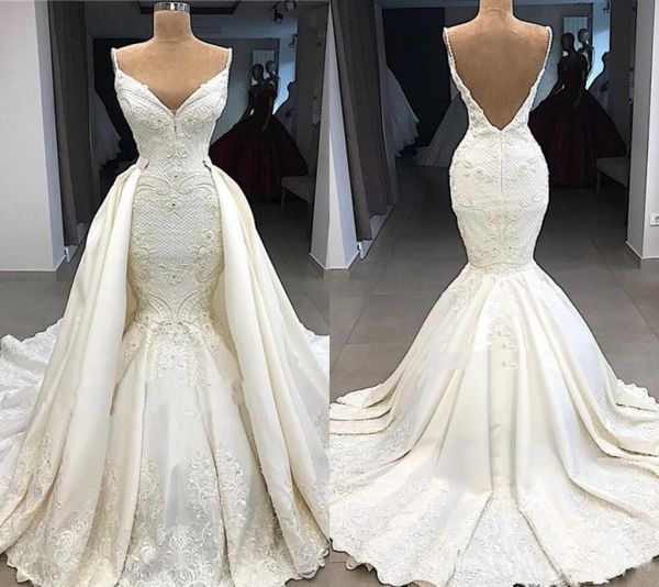 luxurious v neck delicate mermaid wedding dress with detachable train stain lace plus size backless bridal gowns custom2157512, White
luxurious v neck delicate mermaid wedding dress with detachable train stain lace plus size backless bridal gowns custom2157512, White