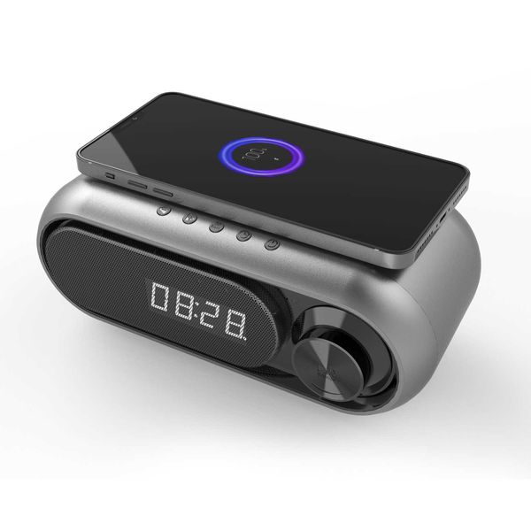 Image of Portable Speakers Speaker with Wireless Multifunctional Wireless Bluetooth Speaker Charging Clock Alarm FM R230705