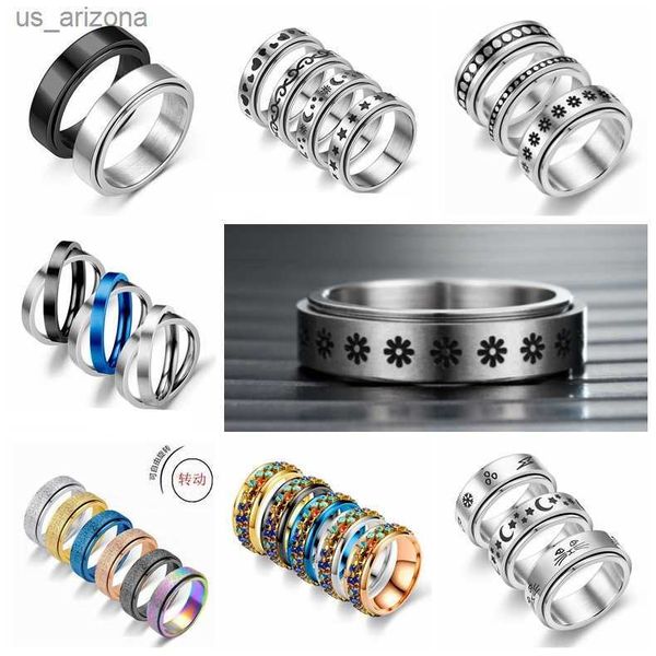 anxiety ring figet spinner rings for women men stainless steel rotate y spinning anti stress accessories jewelry gifts l230620, Silver
anxiety ring figet spinner rings for women men stainless steel rotate y spinning anti stress accessories jewelry gifts l230620, Silver