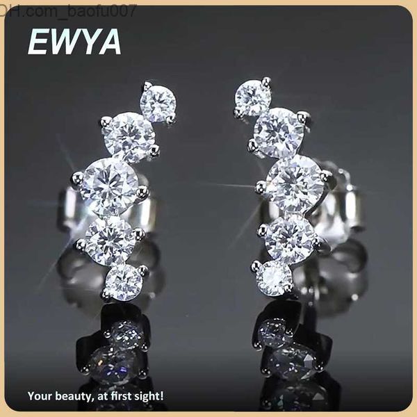 charm ewya real 0.74cttw moissanite women's earrings 925 sterling silver earrings wedding party exquisite jewelry christmas gift z23070, Golden
charm ewya real 0.74cttw moissanite women's earrings 925 sterling silver earrings wedding party exquisite jewelry christmas gift z23070, Golden