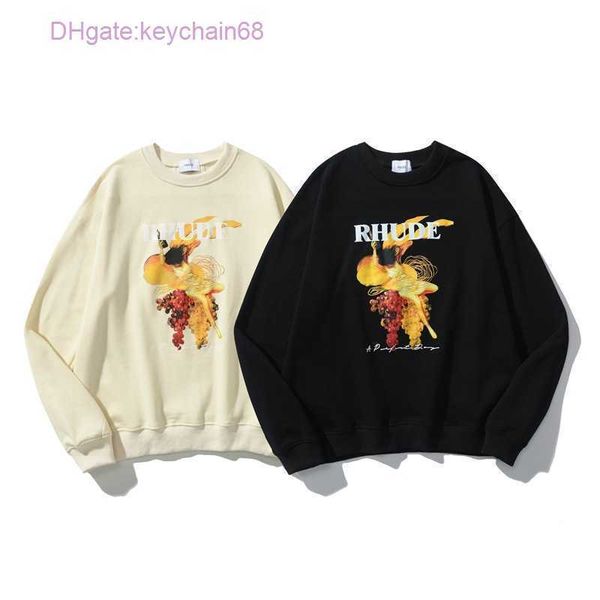 sweatshirts men's hoodies american fashion brand rhude figure abstract painting printed terry thin round neck sweater for men and women, Black
sweatshirts men's hoodies american fashion brand rhude figure abstract painting printed terry thin round neck sweater for men and women, Black