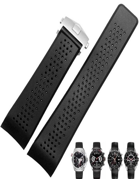 watch band for tag heuer carrera silicone rubber waterproof men women 22 24mm strap accessories bracelet belt6064369, Black;brown
watch band for tag heuer carrera silicone rubber waterproof men women 22 24mm strap accessories bracelet belt6064369, Black;brown