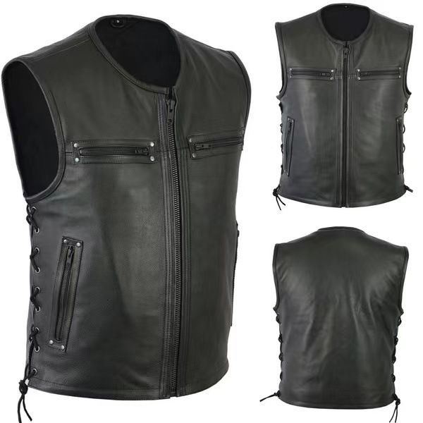 men's vests men motorcycle leather vest solid color large pocket sleeveless biker jackets vintage casual vest male plus size s-5xl 2307, Black;white
men's vests men motorcycle leather vest solid color large pocket sleeveless biker jackets vintage casual vest male plus size s-5xl 2307, Black;white