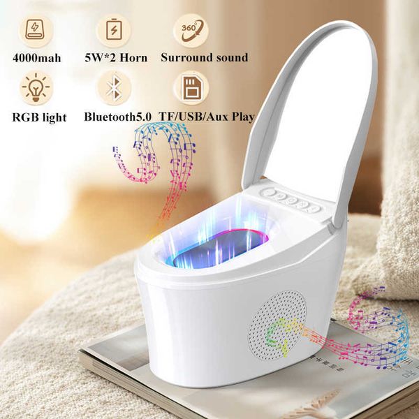 Image of Portable Speakers Portable Wireless Bluetooth Speaker Call Horn Speaker Surround Stereo Sound Box with Support Card/USB R230705