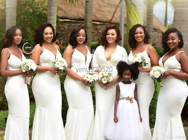 african mermaid bridesmaid dresses spaghetti straps sweep train garden country wedding guest gowns maid of honor dress3347442, White;pink
african mermaid bridesmaid dresses spaghetti straps sweep train garden country wedding guest gowns maid of honor dress3347442, White;pink