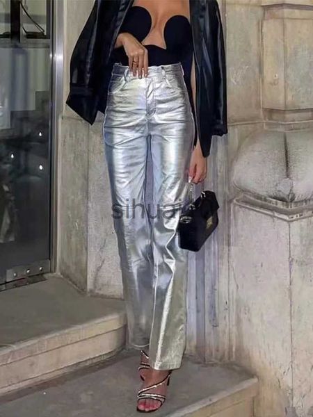 women's pants capris women straight faux leather pants high waist shinny sliver pocket zipper trousers chic pu pant for woman 2023 spri, Black;white
women's pants capris women straight faux leather pants high waist shinny sliver pocket zipper trousers chic pu pant for woman 2023 spri, Black;white
