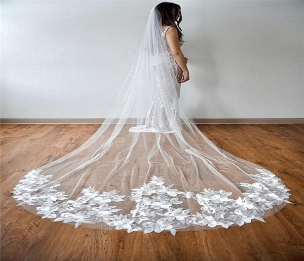 bridal veils 3 m one layer with comb cathedral white ivory lace appliques wedding veil accessories vail velos de novia9779016, Black
bridal veils 3 m one layer with comb cathedral white ivory lace appliques wedding veil accessories vail velos de novia9779016, Black