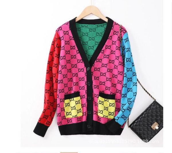 women's sweaters v-neck cardigan knitted luxury g letter brand designer jacket embroidery coat lady loose sweaters, White;black
women's sweaters v-neck cardigan knitted luxury g letter brand designer jacket embroidery coat lady loose sweaters, White;black