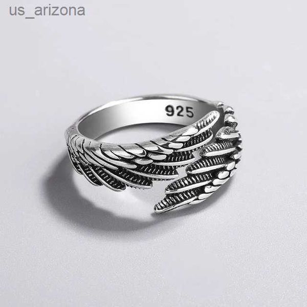 925 sterling silver rings fashion hip hop vintage couples creative wings design thai silver party jewelry birthday gifts l230620
925 sterling silver rings fashion hip hop vintage couples creative wings design thai silver party jewelry birthday gifts l230620