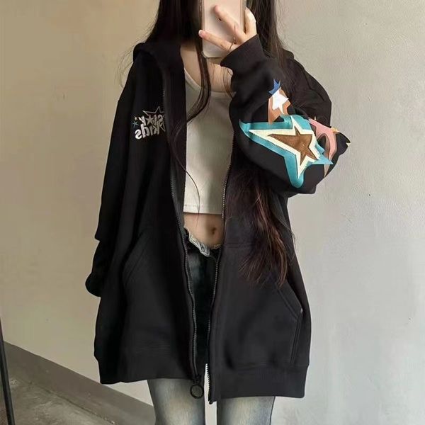 womens hoodies sweatshirts zip up hoodie winter letter printed streetwear women y2k kawaii jackets cardigan gothic oversized clothes sweatsh, Black
womens hoodies sweatshirts zip up hoodie winter letter printed streetwear women y2k kawaii jackets cardigan gothic oversized clothes sweatsh, Black