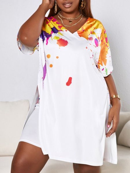 women's plus size pants lw summer tshirt y2k set splash ink design side split shorts short sleeve two piece 230705, Black
women's plus size pants lw summer tshirt y2k set splash ink design side split shorts short sleeve two piece 230705, Black