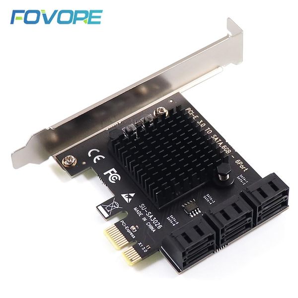leggings 6 ports sata 3 iii 3.0 6 gbps ssd to pcie adapter pcie pci express x1 controller board expansion card support x4 x6 x8 x16, Black
leggings 6 ports sata 3 iii 3.0 6 gbps ssd to pcie adapter pcie pci express x1 controller board expansion card support x4 x6 x8 x16, Black