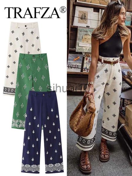 women's pants capris trafza embroidery wide leg pants for women trousers women streetwear casual mid waist women pants summer baggy pan, Black;white
women's pants capris trafza embroidery wide leg pants for women trousers women streetwear casual mid waist women pants summer baggy pan, Black;white