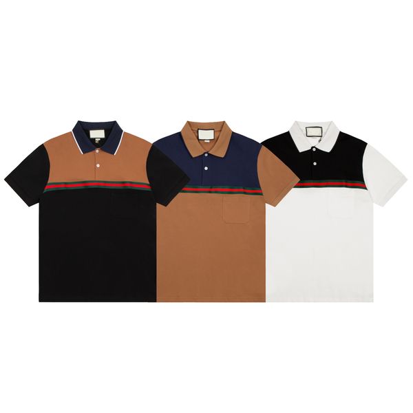 23ss designer men's polos tees luxury t shirt summer red green stripes splicing print t-shirts casual cotton sleeve webbing printed lap, White;black
23ss designer men's polos tees luxury t shirt summer red green stripes splicing print t-shirts casual cotton sleeve webbing printed lap, White;black