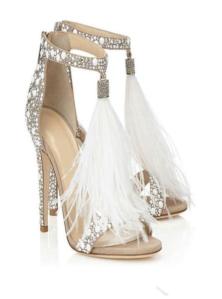 2020 fashion feather wedding shoes 4 inch high heel crystals rhinestone bridal shoes with zipper party sandals shoes for women siz4162174, Black
2020 fashion feather wedding shoes 4 inch high heel crystals rhinestone bridal shoes with zipper party sandals shoes for women siz4162174, Black