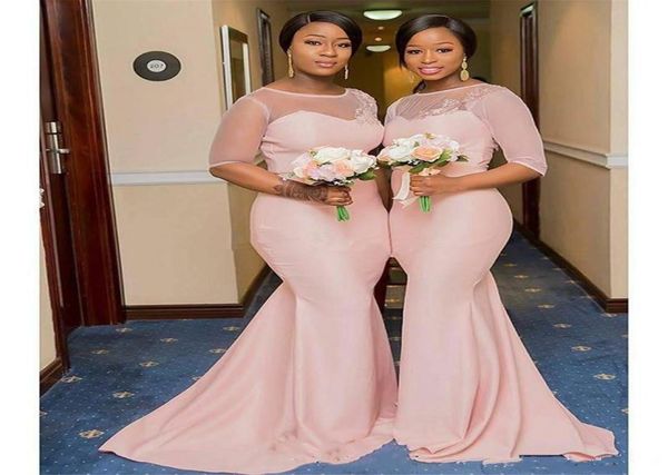 2019 african satin mermaid long bridesmaid dresses sheer long sleeves lace applique sweep train wedding guest maid of honor dresse9640157, White;pink
2019 african satin mermaid long bridesmaid dresses sheer long sleeves lace applique sweep train wedding guest maid of honor dresse9640157, White;pink