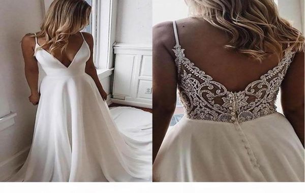 new simple v neck chiffon a line boho beach wedding dresses beaded applique formal bridal gowns custom bride dress vestidos 2295465, White
new simple v neck chiffon a line boho beach wedding dresses beaded applique formal bridal gowns custom bride dress vestidos 2295465, White