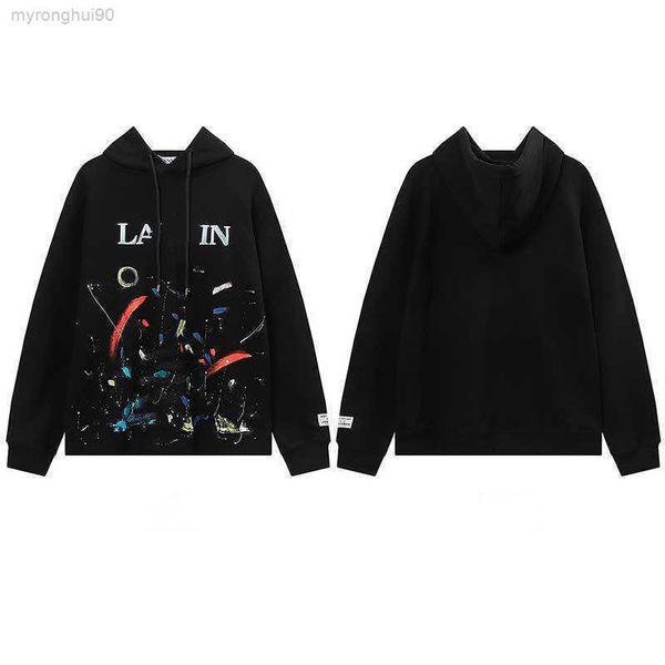 designer luxury lanvins classic hoodie embroidery splash ink letter speckle print men's of ma'amlovers trend 1lbb tfuj, Black
designer luxury lanvins classic hoodie embroidery splash ink letter speckle print men's of ma'amlovers trend 1lbb tfuj, Black