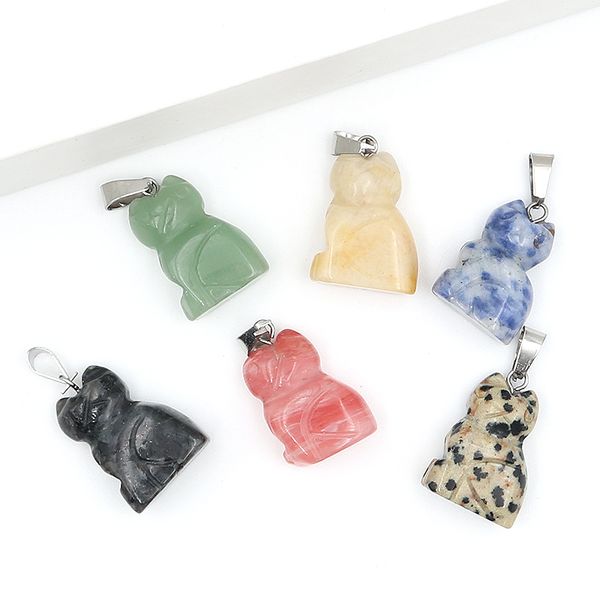 natural stone little carved cat pendants fashion animal charms for jewelry making necklace earrings fengshui, Bronze;silver
natural stone little carved cat pendants fashion animal charms for jewelry making necklace earrings fengshui, Bronze;silver